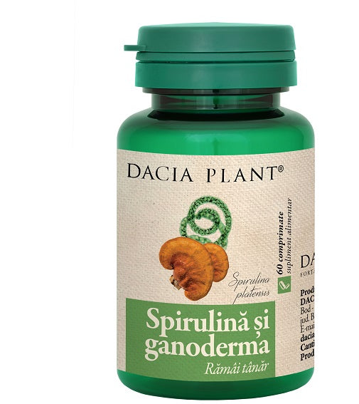 Spirulina si ganoderma 60cpr - Dacia Plant
