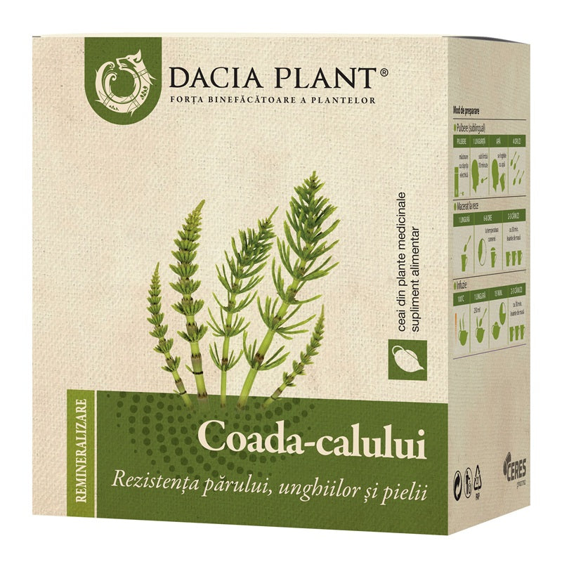 Ceai de coada-calului 50 g – Dacia Plant - Păr, unghii, piele