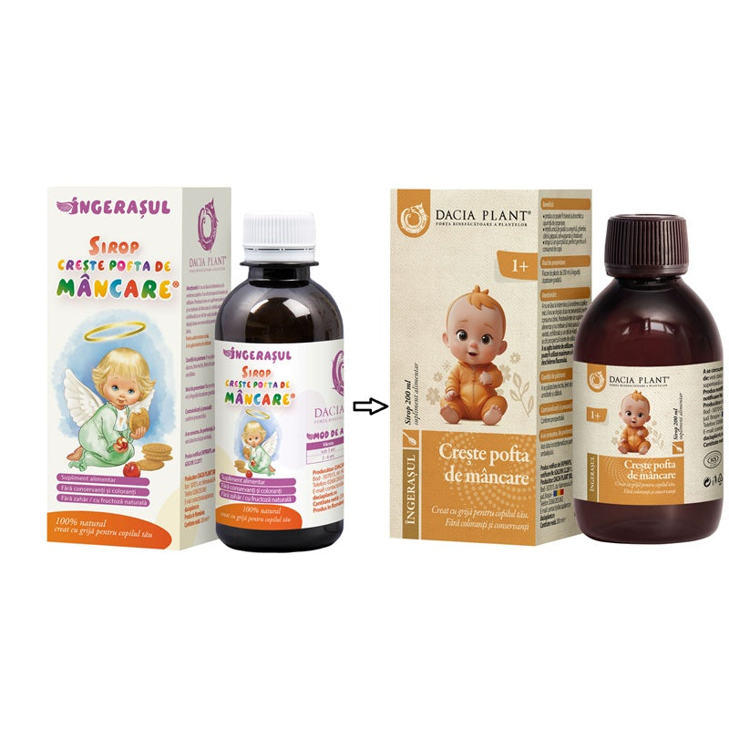 Ingerasul sirop creste pofta de mancare 200ml - Dacia Plant