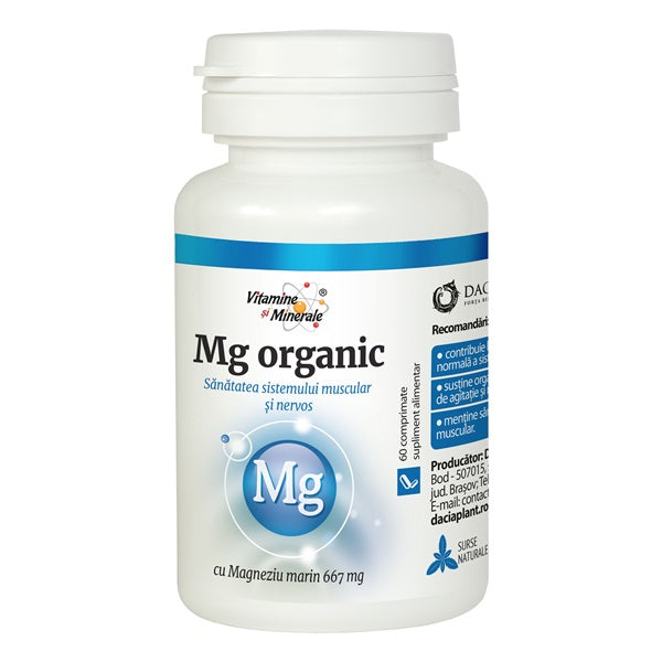 Magneziu organic 60cpr - Dacia Plant