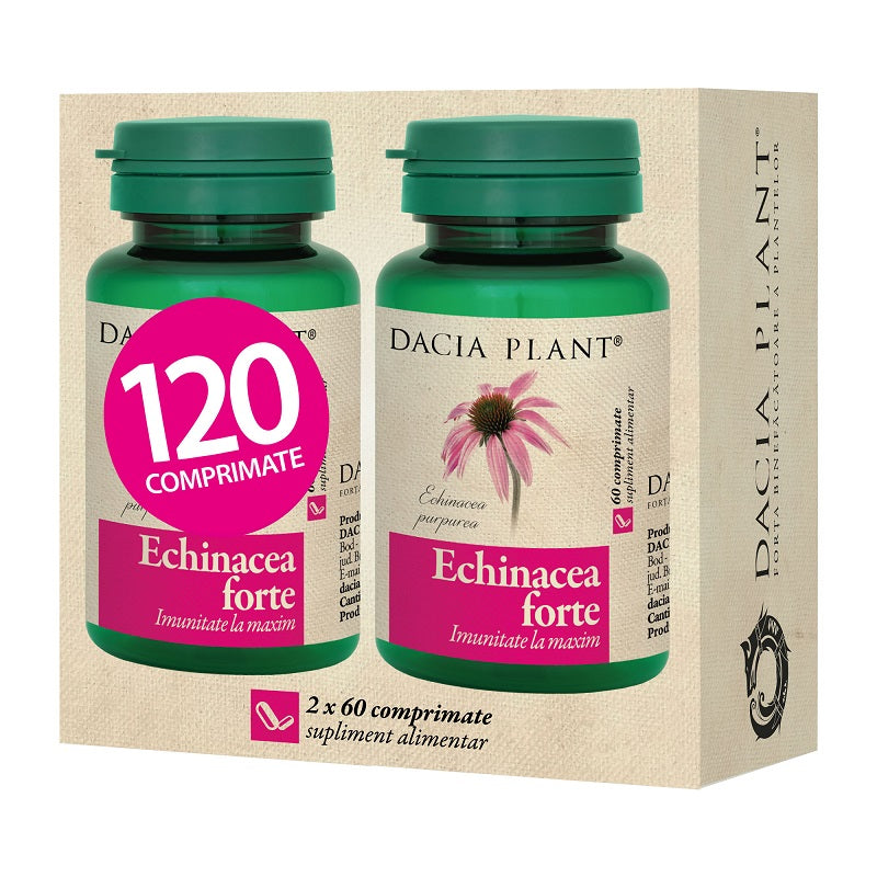 Echinacea forte 120cpr (2*60cpr pch) - Dacia Plant