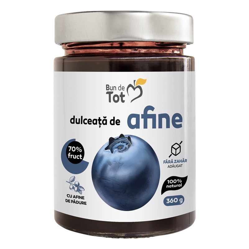 Dulceata de afine fara zahar 360gr - Dacia Plant