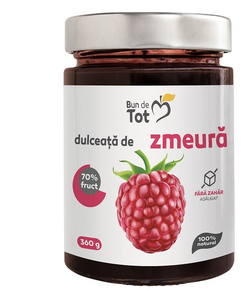 Dulceata de zmeura fara zahar 360gr - Dacia Plant