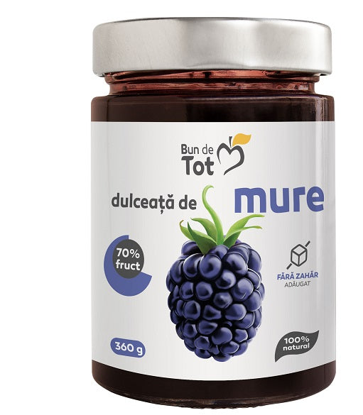 Dulceata de mure fara zahar 360gr - Dacia Plant