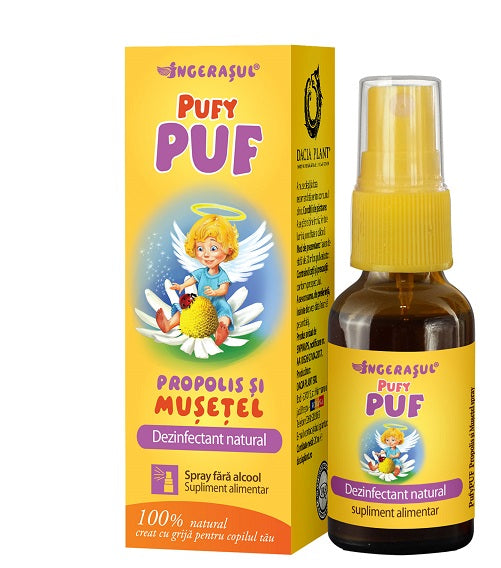 Pufypuf propolis&musetel fara alcool spray 20ml - Dacia Plant