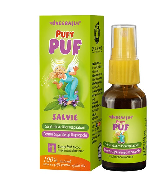Pufypuf salvie fara alcool spray 20ml - Dacia Plant