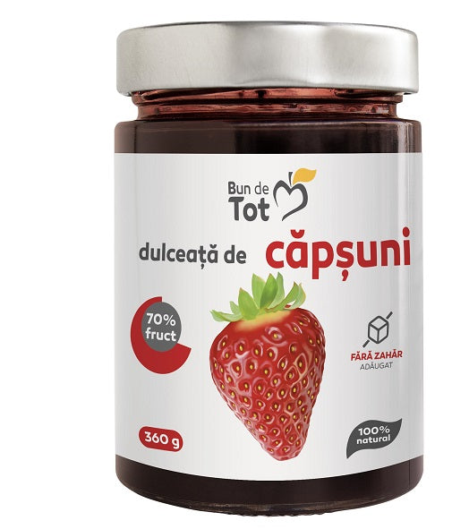 Dulceata de capsuni fara zahar 360gr - Dacia Plant