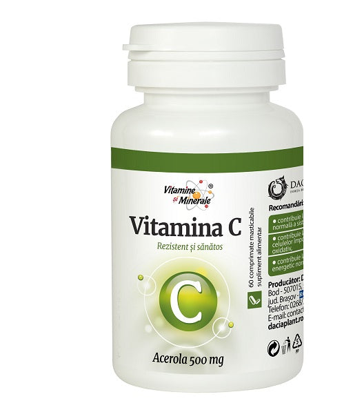 Vitamina c 60cpr masticabile - Dacia Plant