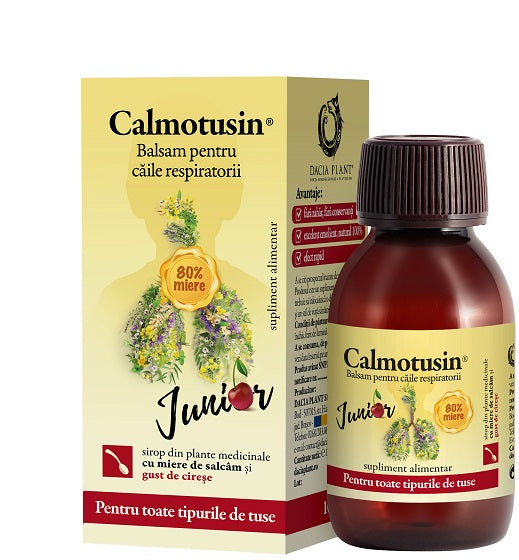 Calmotusin junior sirop cu gust de cirese 100ml - Dacia Plant
