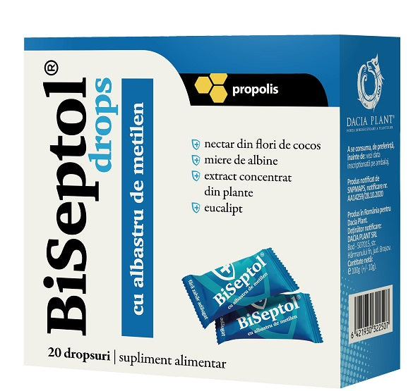 Biseptol drops fara zahar, 20 dropsuri-DACP.00784