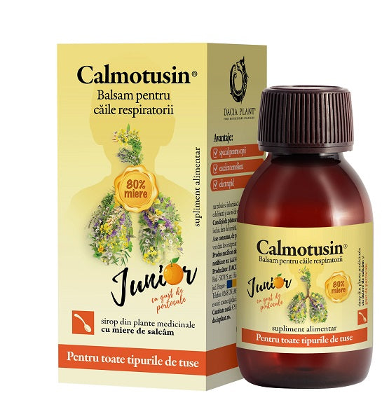 Calmotusin junior sirop cu gust de portocale 100ml - Dacia Plant