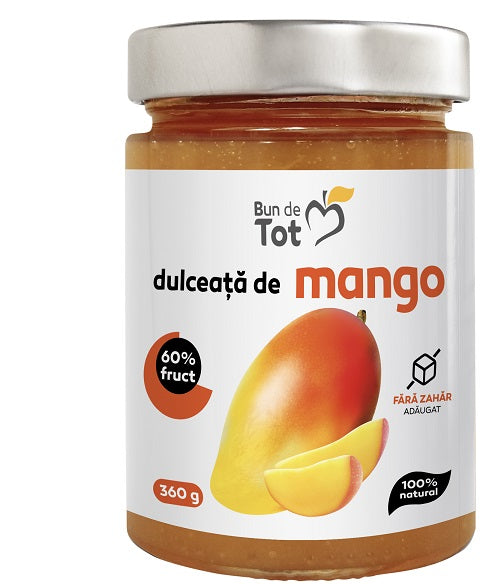 Dulceata de mango fara zahar 360gr - Dacia Plant