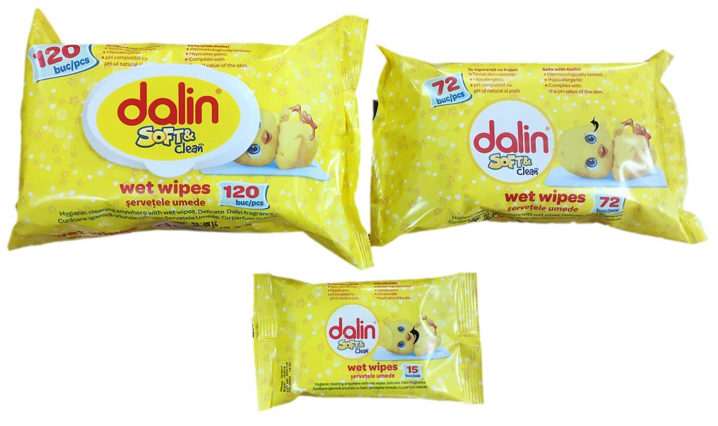 Servetele umede soft&clean 120buc - Dalin