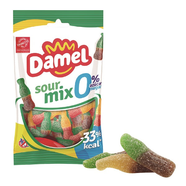 Jeleuri gumate mix acrisoare fara zahar 90gr - Damel Group