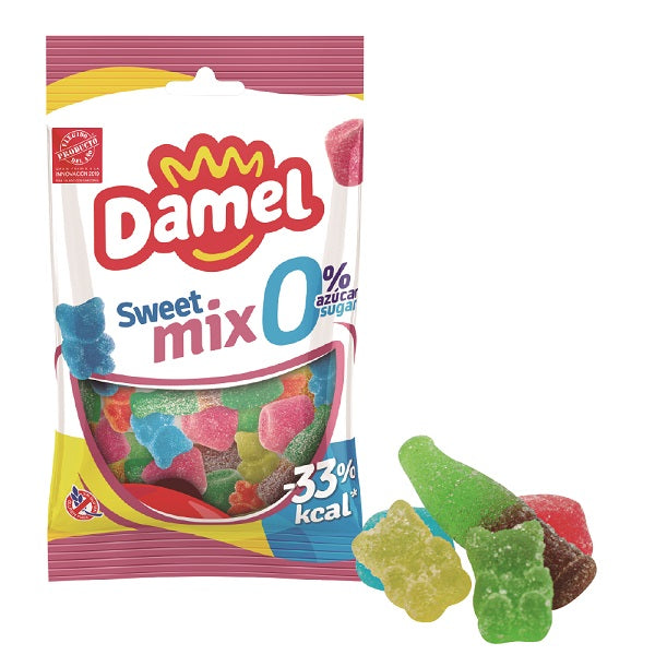Jeleuri gumate mix glazurate fara zahar 90gr - Damel Group