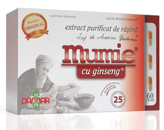 Mumie extract de rășină cu ginseng 60 capsule – Damar General