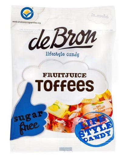 Caramele aroma fructe f.zahar&glut. 90gr - Debron