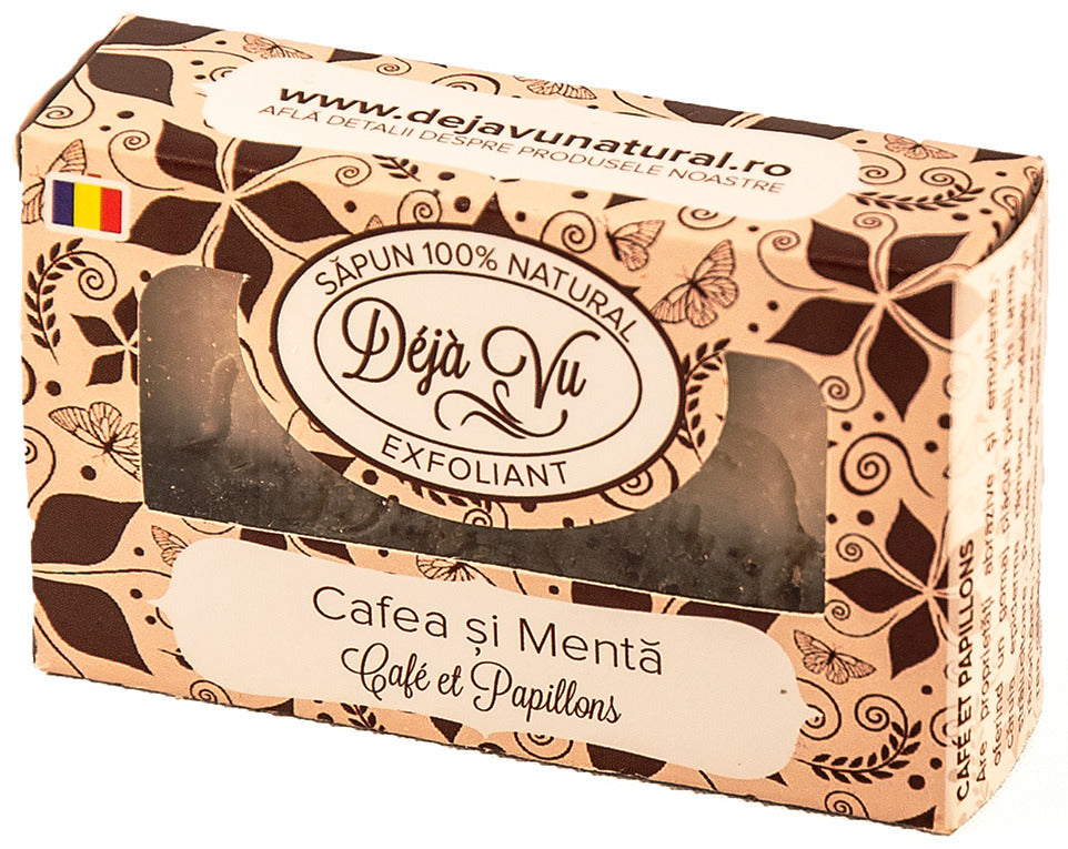 Sapun natural cu menta&cafea 90gr - Deja Vu