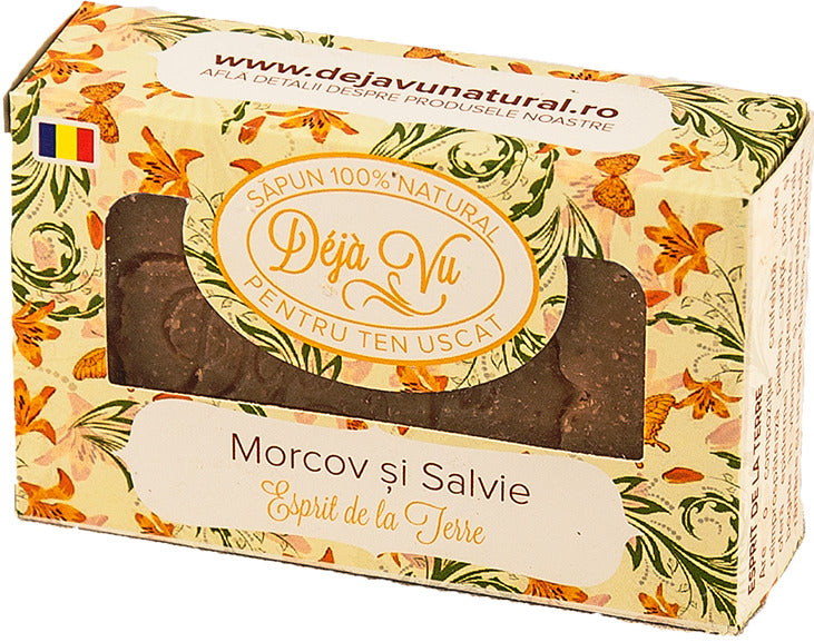 Sapun natural cu morcov&salvie 90gr - Deja Vu