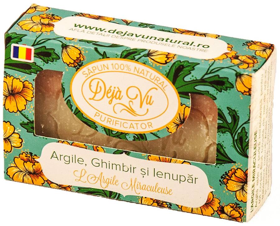Sapun natural cu argila, ghimbir si ienupar 90gr-DEJA.00009
