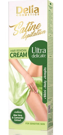 Crema depilatoare ultra delicate p.sens. 100ml - Delia Cosmetics
