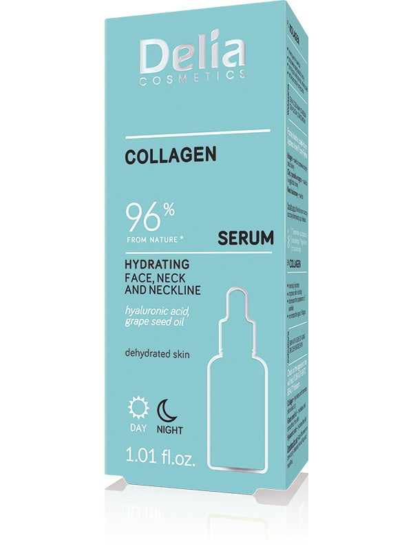 Ser collagen hidratare zi&noapte fata&decolteu 30ml - Delia Cosmetics