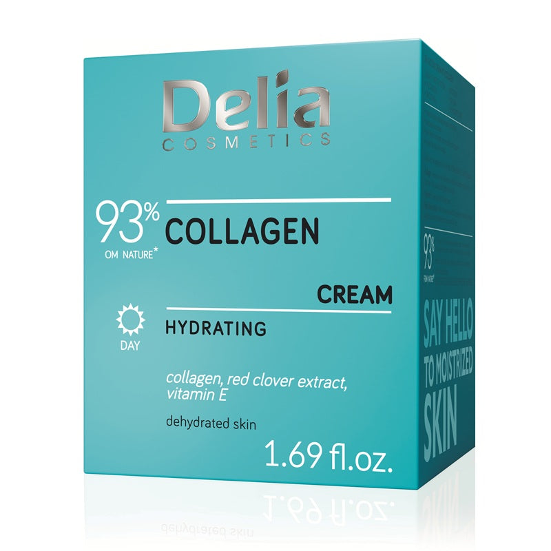Crema de fata hidratanta cu colagen, 50ml - Delia Cosmetics