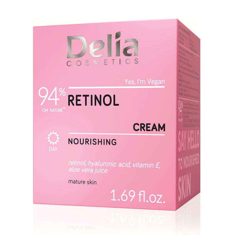 Crema de fata nutritiva cu retinol, 50ml - Delia Cosmetics