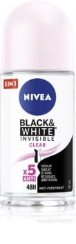 Roll-on black&white invisibil clear 50ml - Nivea