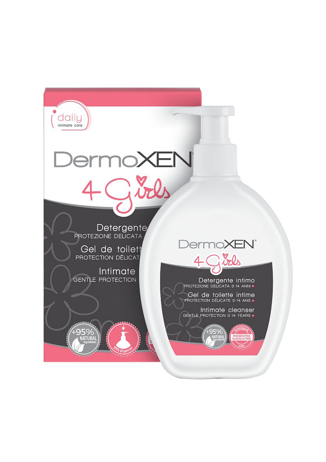 Gel intim fete 3-14 ani 200ml - Dermoxen