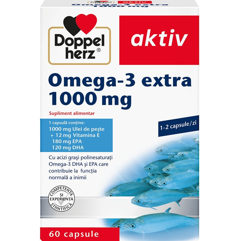 Omega 3 Extra 1000 mg 60 capsule – Doppel Herz