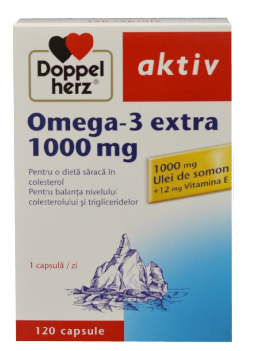 Omega 3 Extra 1000mg, 120 capsule - Doppel Herz