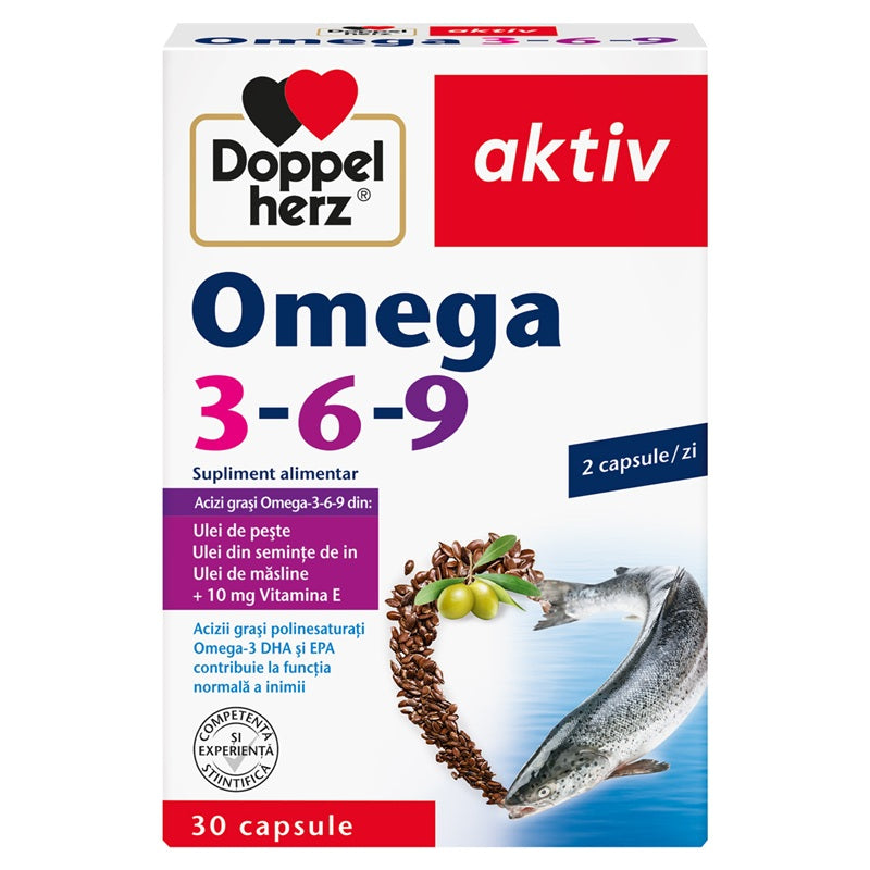 Omega 3-6-9, 30 capsule - Doppel Herz