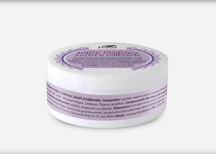 Crema-Balsam Iedera, Cimbru, Sovarf si Galbenele 100gr/90ml-DORE.00055
