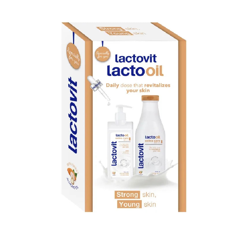 Lactovit Lactooil, Set Gel de Dus + Lapte de Corp-LACT.00010