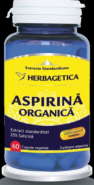 Aspirina Organica, 60 cps (Vegetale)-HERB.01222