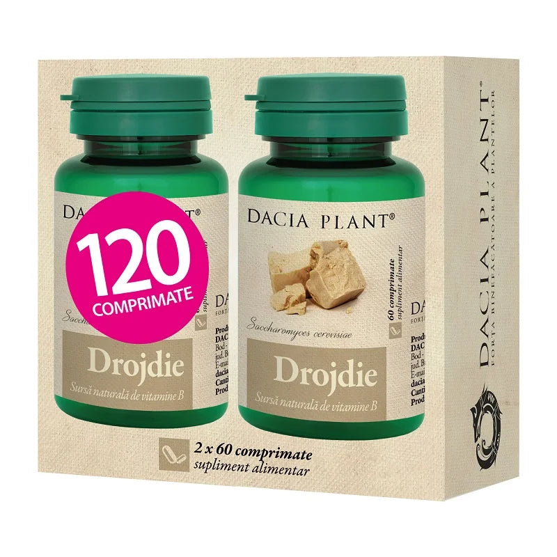 Drojdie 120cpr (2*60cpr pachet)-DACP.00541