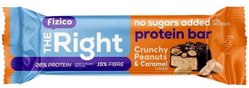 FIZICO, baton proteic cu arahide & caramel, 60 gr-SLYD.00064