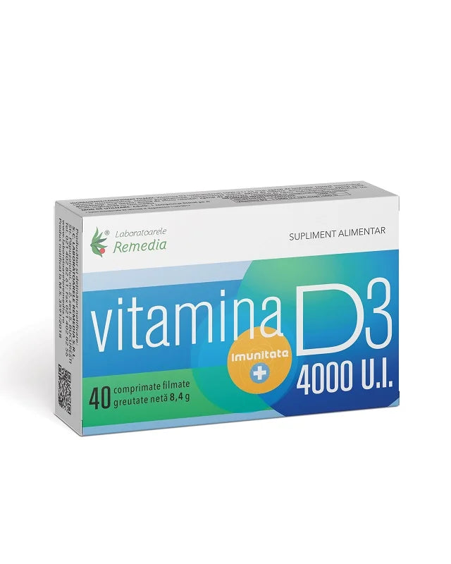 Vitamina D3 4000 UI, 40 cpr filmate-REME.00473