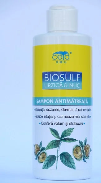 Sampon Biosulf cu urzica si nuc, 200 ml-CETA.00094
