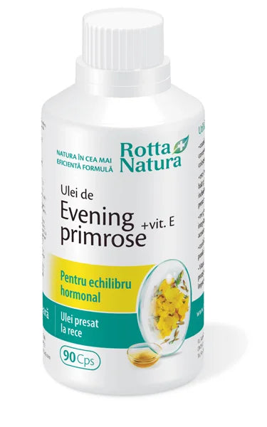 Evening Primrose + Vitamina E, 90 cps-ROTT.00034