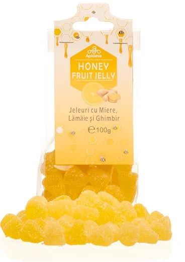 Jeleuri cu miere, lamaie si ghimbir 100 gr-APID.00049