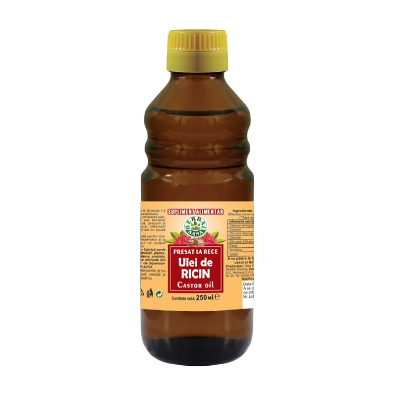 Ulei de Ricin Presat la Rece, 250 ml-HERB.01535