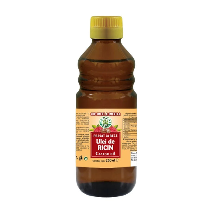 Ulei de Ricin Presat la Rece, 250 ml-HERB.01535
