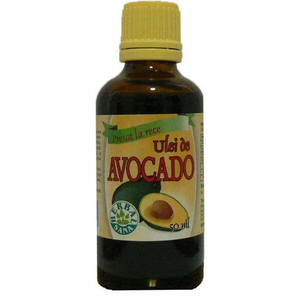 Ulei de Avocado Presat la Rece, 50 ml (Uz Intern)-HERB.00325