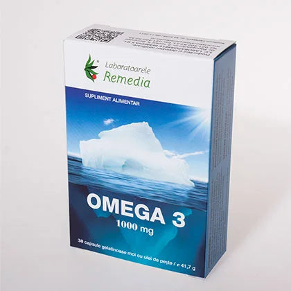 Omega 3 ulei de peste 1000 mg, 30 cps moi-REME.00069