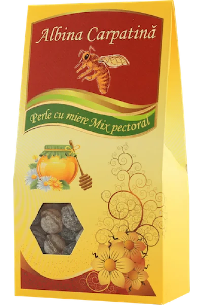 Perle cu miere mix pectoral 100 gr (Albina Carpatina)-APPG.00038