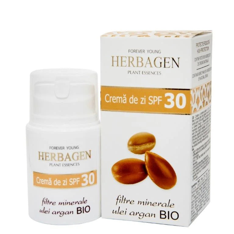 Crema SPF 30 de Zi cu Filtre Minerale & Ulei de Argan, 50 g-HERB.00881