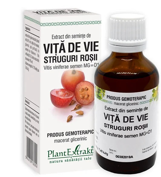 Extract din Seminte de Vita de Vie (Struguri Rosii), 50 ml-PLAX.00211