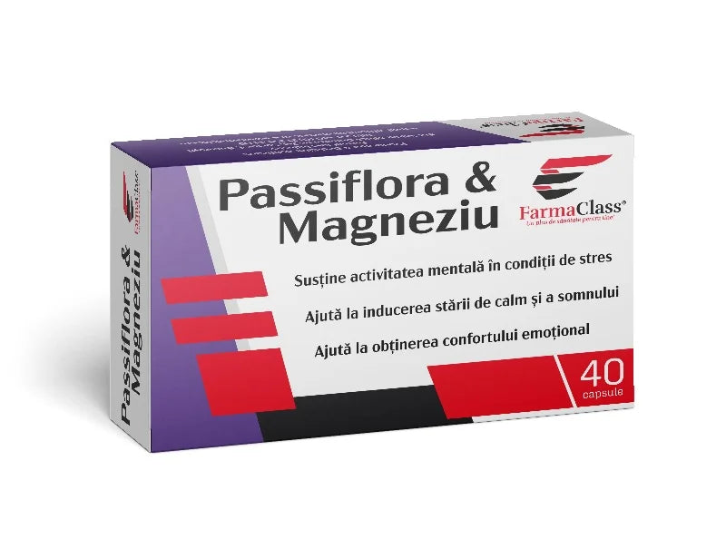 Passiflora & Magneziu (Blister), 40 capsule-FARM.00157